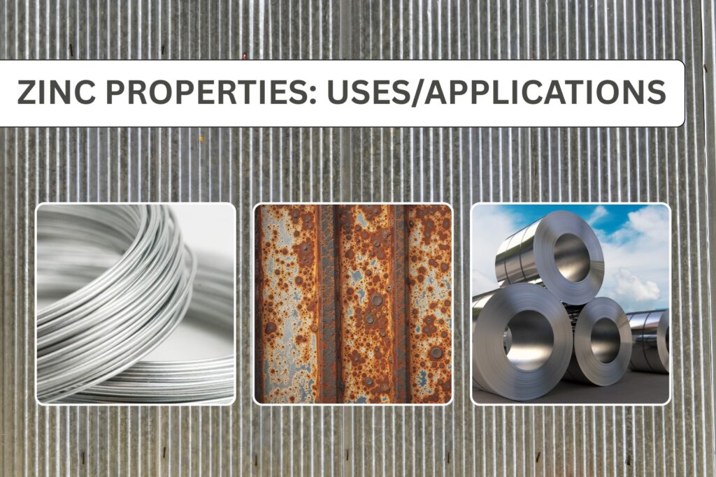 ZINC PROPERTIES: USES/APPLICATIONS: SUSTAINABILITY